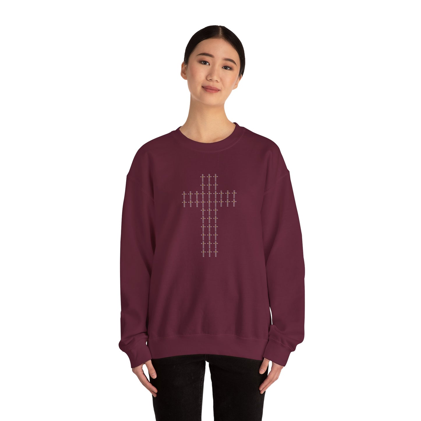 Unisex Crewneck Sweatshirt – BML Cross Logo, Heavy Blend™