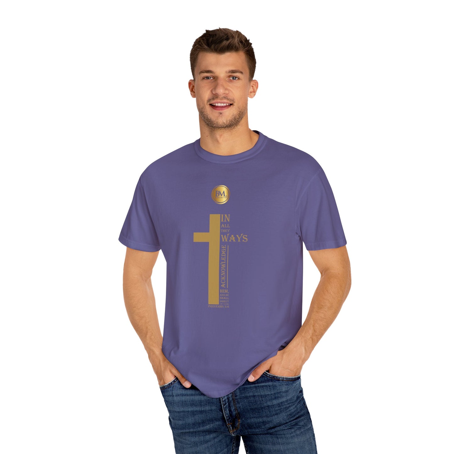 Proverbs 3.6 Faith Unisex Garment-Dyed T-shirt