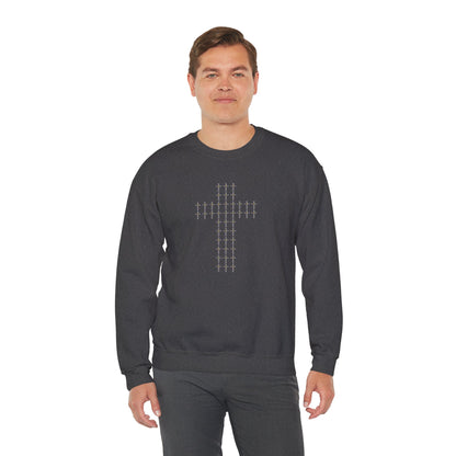 Unisex Crewneck Sweatshirt – BML Cross Logo, Heavy Blend™