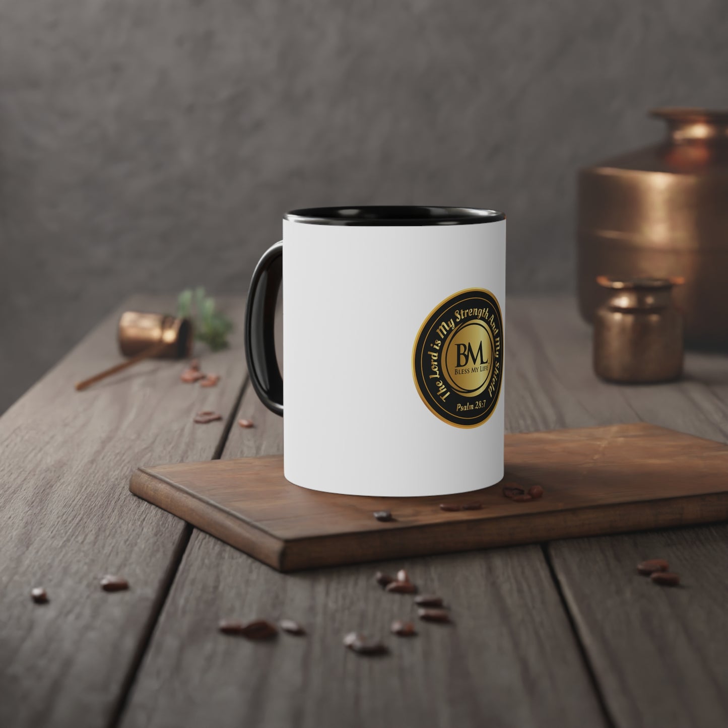 Holy Light Accent Mug – Fill Your Cup with Faith