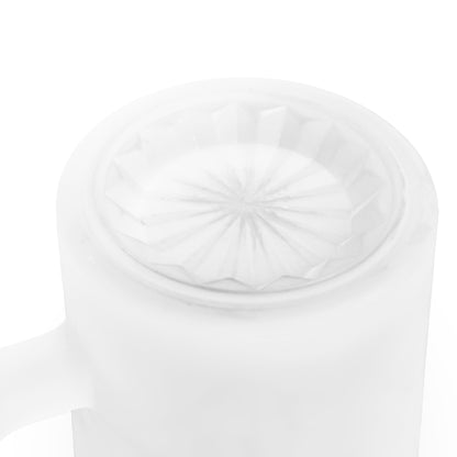 Faithful Frosted Glass Mug- Drink in Grace