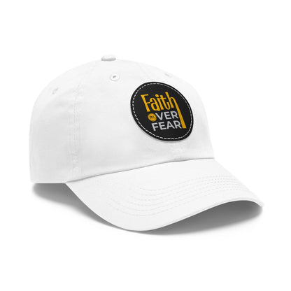 BML Faith Over Fear Leather Patch Hat