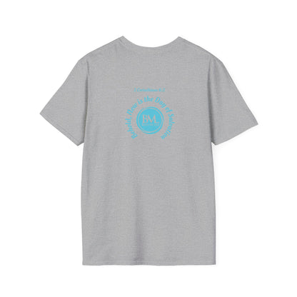 2 Corinthians 6:2 behold, now is the day of salvation, Aqua Blue Logo, Unisex Triblend Tee, A daily reminder that Salvation through Jesus is TODAY!