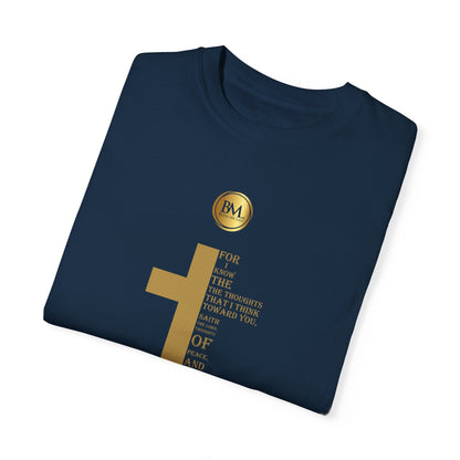 Jeremiah 29:11 Faith Unisex Garment-Dyed T-shirt