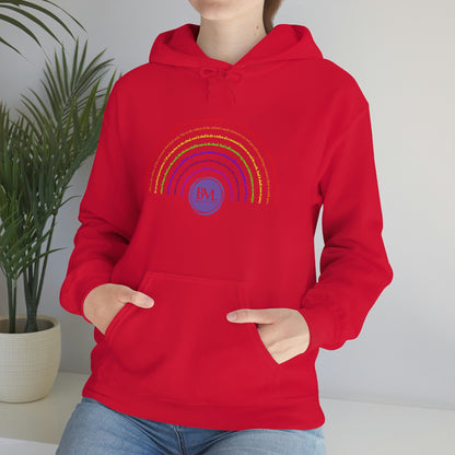 God's covenant in Biblical Scripture & in the form of His bow, the Rainbow. A Worldwide Favorite Covenant seeing in the sky by Billions! Unisex Heavy Blend™ Hooded Sweatshirt