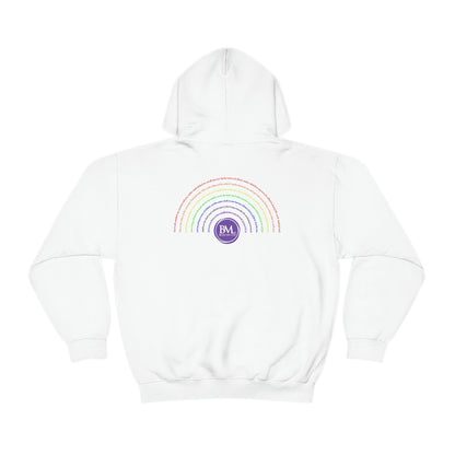 God's covenant in Biblical Scripture & in the form of His bow, the Rainbow. A Worldwide Favorite Covenant seeing in the sky by Billions! Unisex Heavy Blend™ Hooded Sweatshirt