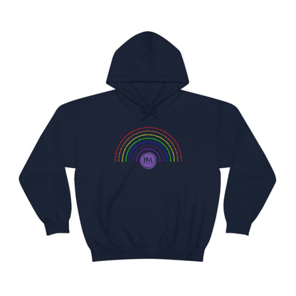 God's covenant in Biblical Scripture & in the form of His bow, the Rainbow. A Worldwide Favorite Covenant seeing in the sky by Billions! Unisex Heavy Blend™ Hooded Sweatshirt