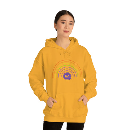 God's covenant in Biblical Scripture & in the form of His bow, the Rainbow. A Worldwide Favorite Covenant seeing in the sky by Billions! Unisex Heavy Blend™ Hooded Sweatshirt