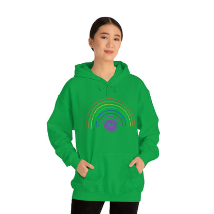 God's covenant in Biblical Scripture & in the form of His bow, the Rainbow. A Worldwide Favorite Covenant seeing in the sky by Billions! Unisex Heavy Blend™ Hooded Sweatshirt