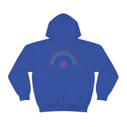 God's covenant in Biblical Scripture & in the form of His bow, the Rainbow. A Worldwide Favorite Covenant seeing in the sky by Billions! Unisex Heavy Blend™ Hooded Sweatshirt