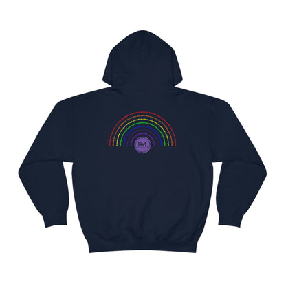 God's covenant in Biblical Scripture & in the form of His bow, the Rainbow. A Worldwide Favorite Covenant seeing in the sky by Billions! Unisex Heavy Blend™ Hooded Sweatshirt