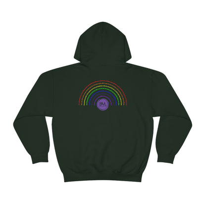 God's covenant in Biblical Scripture & in the form of His bow, the Rainbow. A Worldwide Favorite Covenant seeing in the sky by Billions! Unisex Heavy Blend™ Hooded Sweatshirt