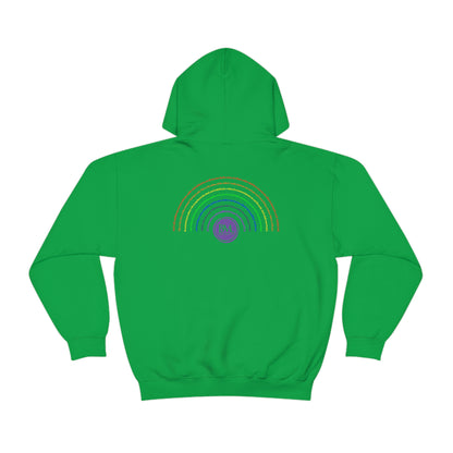 God's covenant in Biblical Scripture & in the form of His bow, the Rainbow. A Worldwide Favorite Covenant seeing in the sky by Billions! Unisex Heavy Blend™ Hooded Sweatshirt