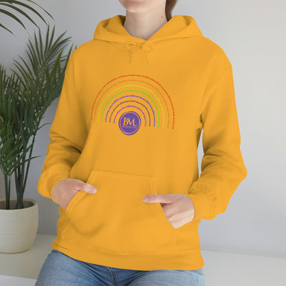 God's covenant in Biblical Scripture & in the form of His bow, the Rainbow. A Worldwide Favorite Covenant seeing in the sky by Billions! Unisex Heavy Blend™ Hooded Sweatshirt