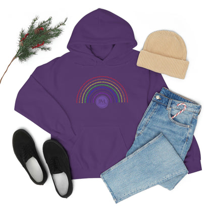 God's covenant in Biblical Scripture & in the form of His bow, the Rainbow. A Worldwide Favorite Covenant seeing in the sky by Billions! Unisex Heavy Blend™ Hooded Sweatshirt