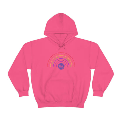 God's covenant in Biblical Scripture & in the form of His bow, the Rainbow. A Worldwide Favorite Covenant seeing in the sky by Billions! Unisex Heavy Blend™ Hooded Sweatshirt