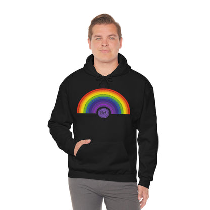 God's covenant in Biblical Scripture & in the form of His bow, A Worldwide Favorite Covenant seeing in the sky by Billions! Unisex Heavy Blend™ Hooded Sweatshirt
