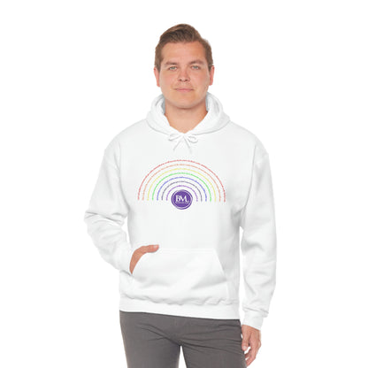 God's covenant in Biblical Scripture & in the form of His bow, the Rainbow. A Worldwide Favorite Covenant seeing in the sky by Billions! Unisex Heavy Blend™ Hooded Sweatshirt