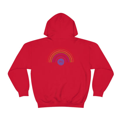 God's covenant in Biblical Scripture & in the form of His bow, the Rainbow. A Worldwide Favorite Covenant seeing in the sky by Billions! Unisex Heavy Blend™ Hooded Sweatshirt