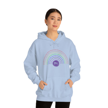 God's covenant in Biblical Scripture & in the form of His bow, the Rainbow. A Worldwide Favorite Covenant seeing in the sky by Billions! Unisex Heavy Blend™ Hooded Sweatshirt