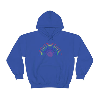 God's covenant in Biblical Scripture & in the form of His bow, the Rainbow. A Worldwide Favorite Covenant seeing in the sky by Billions! Unisex Heavy Blend™ Hooded Sweatshirt